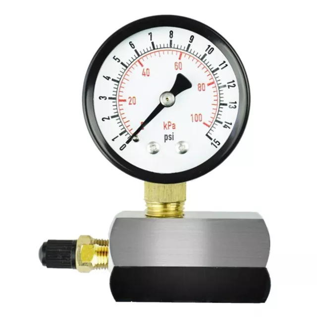Gas Test Pressure Gauge 15 PSI / 100 kPa - 3/4” FNPT Connection Assembly