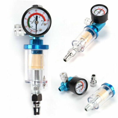Air Pressure Regulator Paint Gun Pressure Gauge Filter