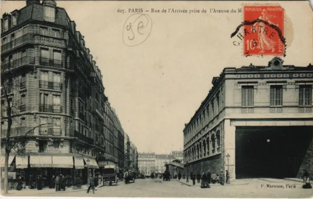 CPA PARIS 15e Rue de l'Arrivée prise de l'Avenue du (65751)