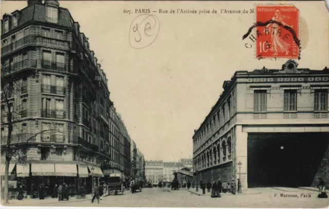 CPA PARIS 15e Rue de l'Arrivée prise de l'Avenue du (65751)