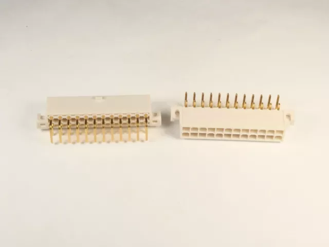 39-29-4249 Molex Right Angle Header Connector 24 Position Dual Row Gold Plated