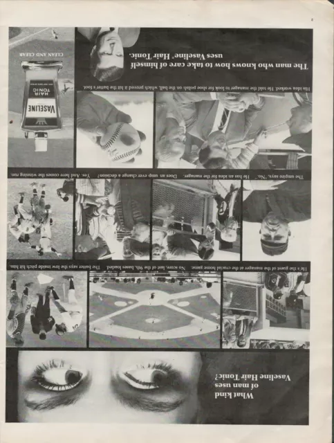 1966 Vaseline Hair Tonic - Vintage Ad a1