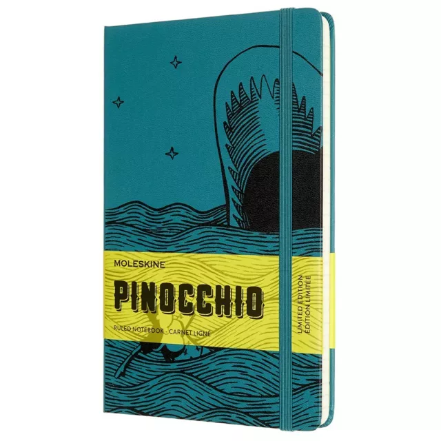 Moleskine Notizbuch "Pinocchio" Hardcover Large A5 Liniert Walfisch