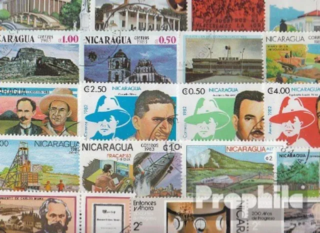 Nicaragua 50 diferentes sellos especiales