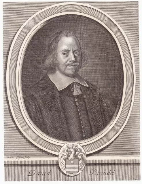 18th century portrait of David Blondel Châlons in Champagne Reformed Church of France