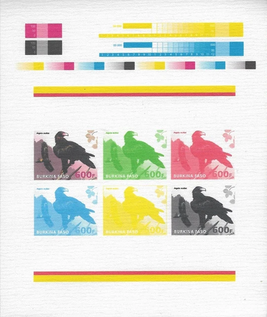 Birds of Prey Raptors Wedge Tail Eagle Aquila Audax Ungezähnt Proof MNH