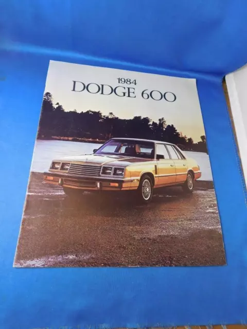 Dodge 600 Car Dealer Sales Brochure Advertising Vintage 1984