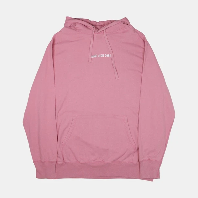 AIME LEON DORE Hoodie Size 2XL Mens Pink Cotton 100.00 PicClick UK