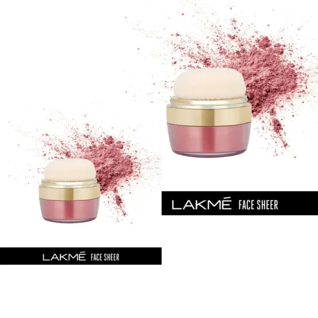 Nuevo Lakme Face Sheer Blusher Set de 1 uso impermeable para mujeres (0.14...