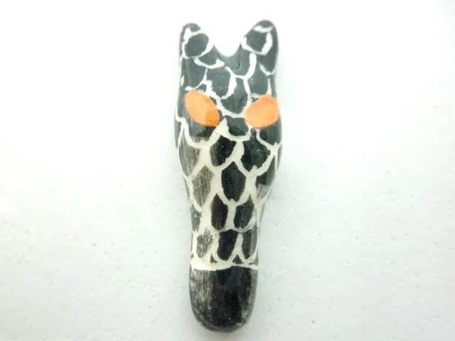 Dollhouse Miniature African art mask -dark giraffe