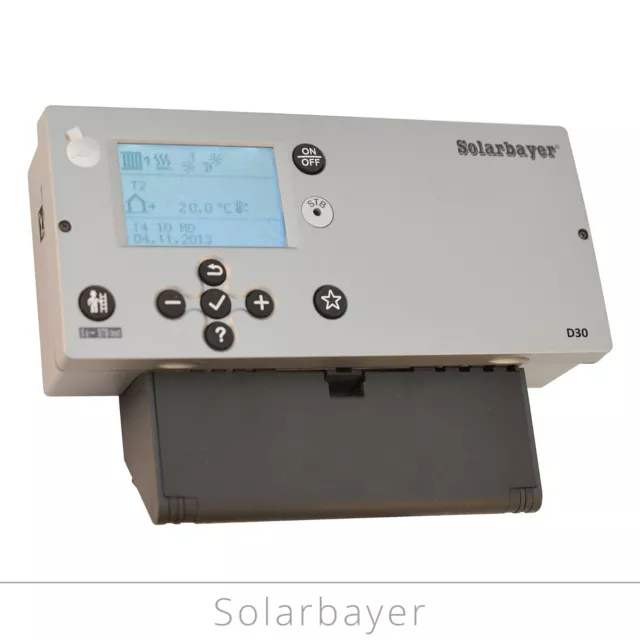 Solarbayer Heizungsregler D30 Heizungsregelung Heizungssteuerung Solarsteuerung