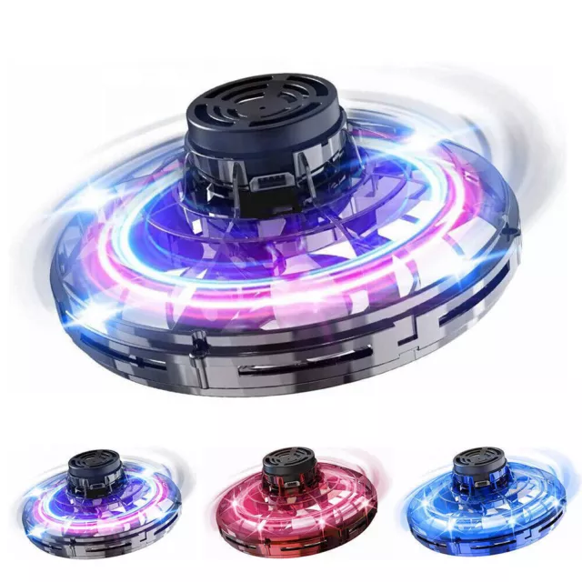 Drone Led Ufo Spinning Top Flying Spinner Fingertip Flight Gyro Aircraft Toy Hot