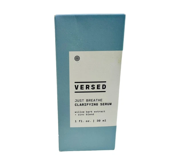 Versed Just Breathe Clarifying Serum, Willow Bark Extract + Zinc Blend, 1 fl oz