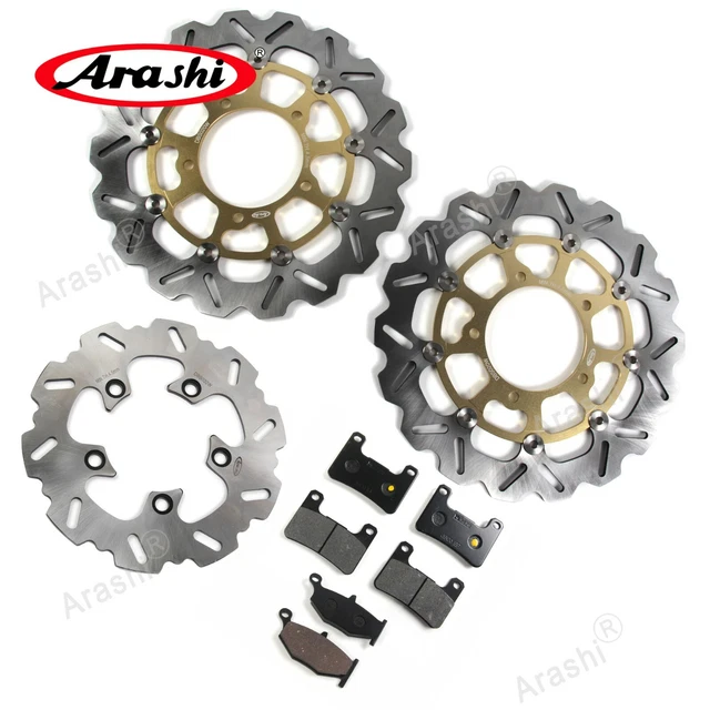 Front Rear Brake Rotors & Brake Pads For Suzuki GSXR600 / GSXR750 2006 2007 GDD