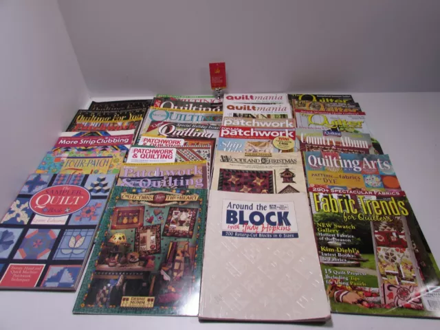 Patchwork & Quilting Books and Magazines Bundle                              H6A