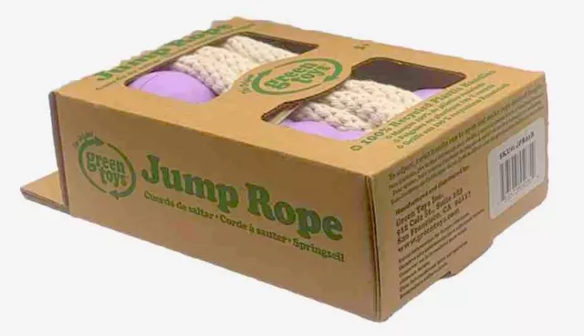 BRAND NEW! Green Toys Purple Jump Rope - Earth Friendly USA Made Adjustable 3