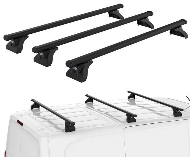 CHROMEMASTER | Barre Da Tetto, Rail Tetto Compatibile Con VW Caddy L1 | SWB CORTO 2020+; Sono Utilizzate Per Il Montaggio Di Portapacchi, Box Da Tetto O Portabiciclette | Costruzione In Alluminio - 6