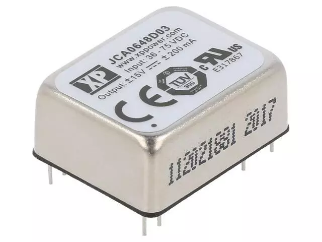 JCA0648D03 Wandler: DC/DC 6W UEing: 36-75V UAusg: 15VDC UAusg2: -15VDC 12g XP PO