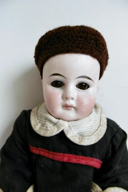 Poupée Ancienne En Biscuit Limoges – Corps Boules 40cm – Avec Chemise De Présentation