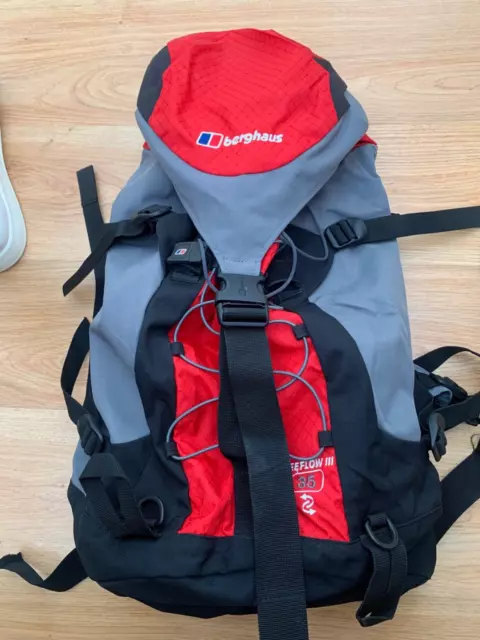 BERGHAUS VERCORS 25 H2O Backpack in Grey and Black Camping Hiking