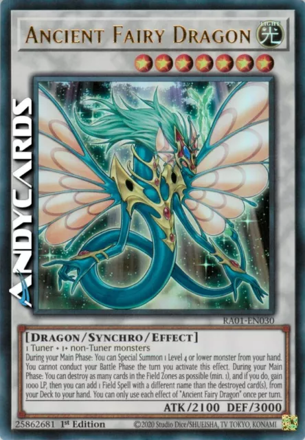 ANCIENT FAIRY DRAGON (Antico Drago Fatato) • Ultra R • RA01 EN030 • 1Ed • Yugioh