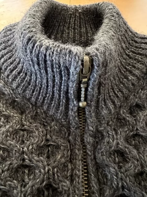 THE IRISH STORE Sweater Mens XL 100% New Merino Wool Fisherman Cable ...
