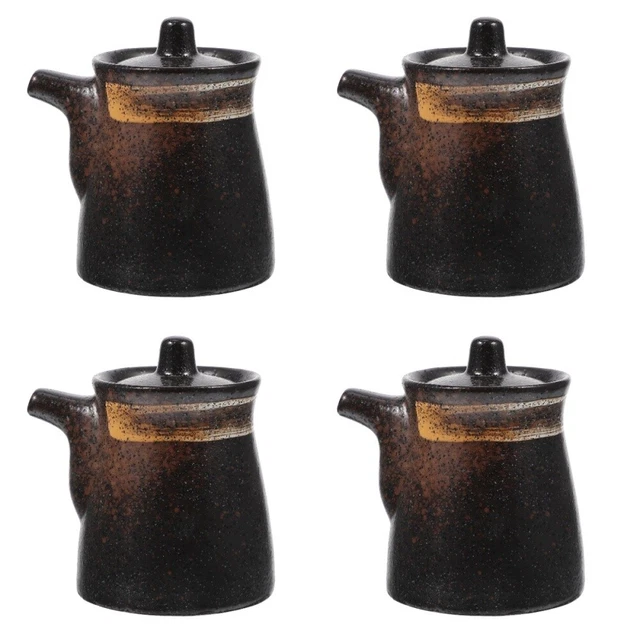 Bouteille En Céramique Pour Huile Ou Vinaigre 150 Ml - Distributeur Sauce Soja Élégant - Cuisine, Restaurant, Cadeau - Plusieurs Couleurs
