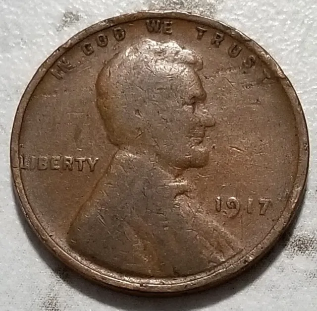 1917 P Philadelphia U.S. Lincoln Wheat Penny Free S&H BIN279
