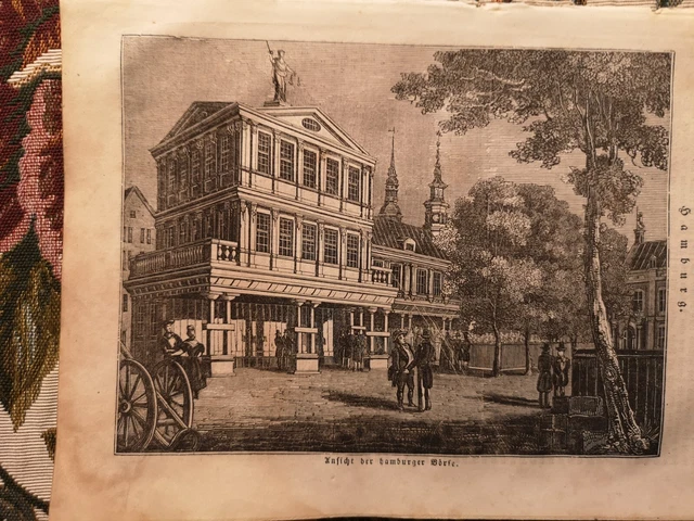 r88 Zeitungsdruck 1835 Hamburg Börse