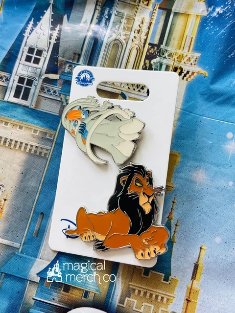 2023 Disney Parks The Lion King Scar & Zazu Open Edition 2 Pin Set