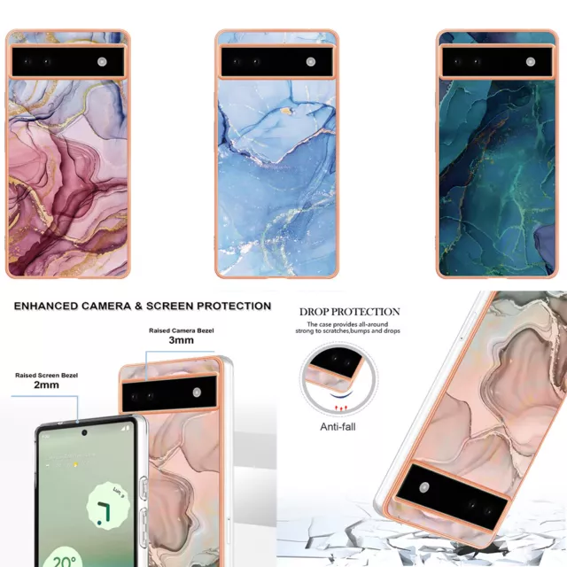 Color Pattern Silicone Back Case Phone Cover for Google Pixel 8 Pro 8A 6A 7A 8