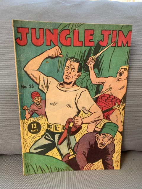 Australian Drawn Comic Book Jungle Jim #26 1967 Comic 12 Cents B28