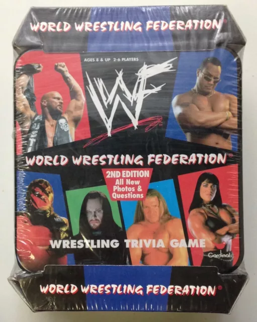 Cardinal WWF World Wrestling Federation Trivia Game 2nd Edition 1998 New SEALED