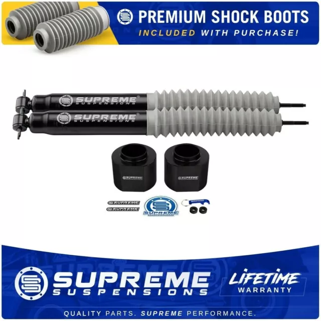 3" Front Lift Spacers + MAX Performance Shocks for 1984-2001 Jeep Cherokee XJ