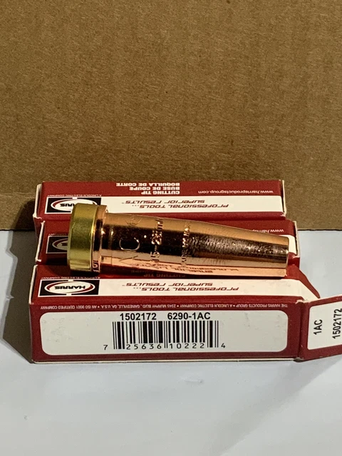 Harris Original 6290-1AC 2-piece Hand Cutting Tip for Acetylene (3) Tips Total