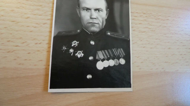 Foto Portrait Russische Offizier 100% Original UDSSR Nr-22 2
