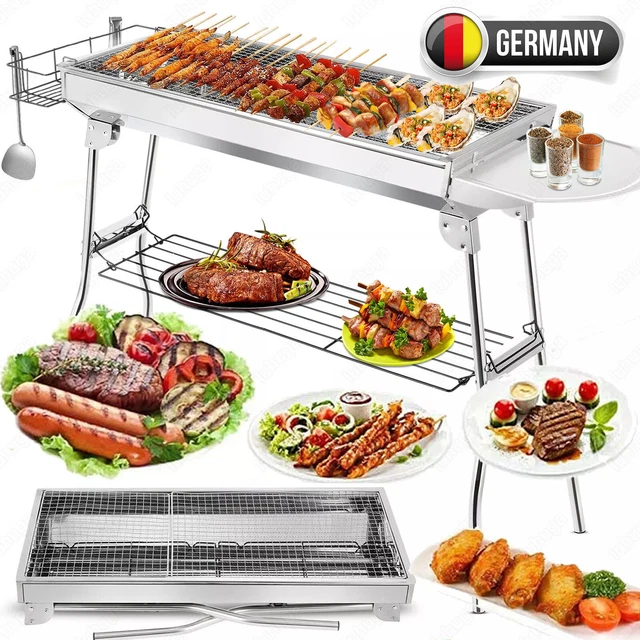 GolWof Faltbare BBQ Grill Picknickgrill Holzkohlegrill Tragbarer