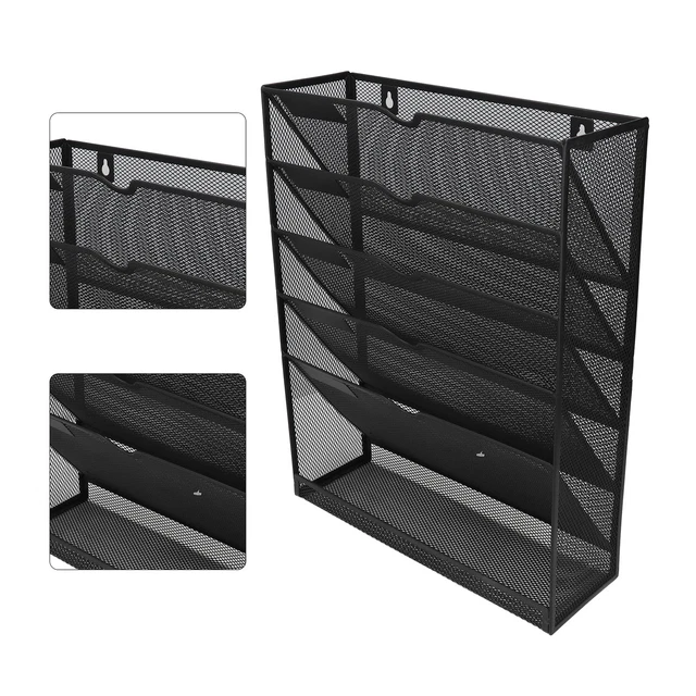 Organizer file rete 5 livelli supporto file da parete parete parete verticale