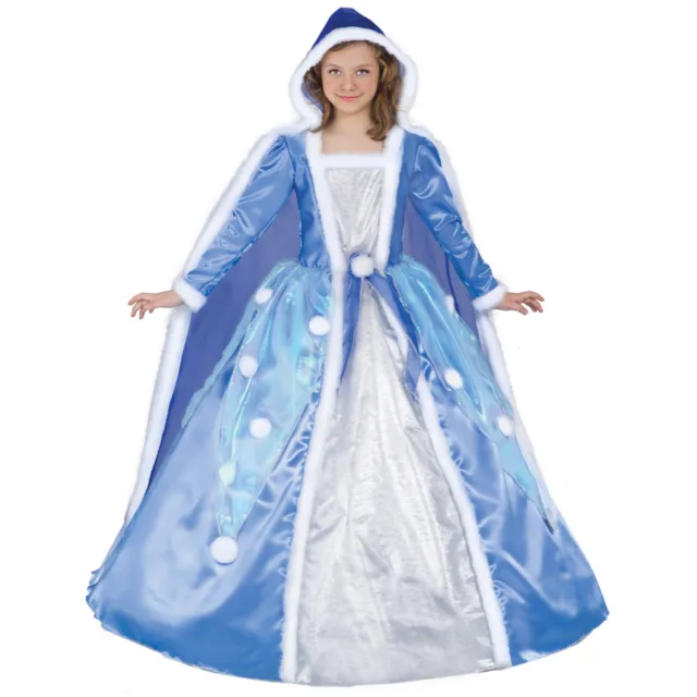 Ciao Abito Costume Carnevale Principessa Fiocco di Neve Bianco Azzurro Bambina