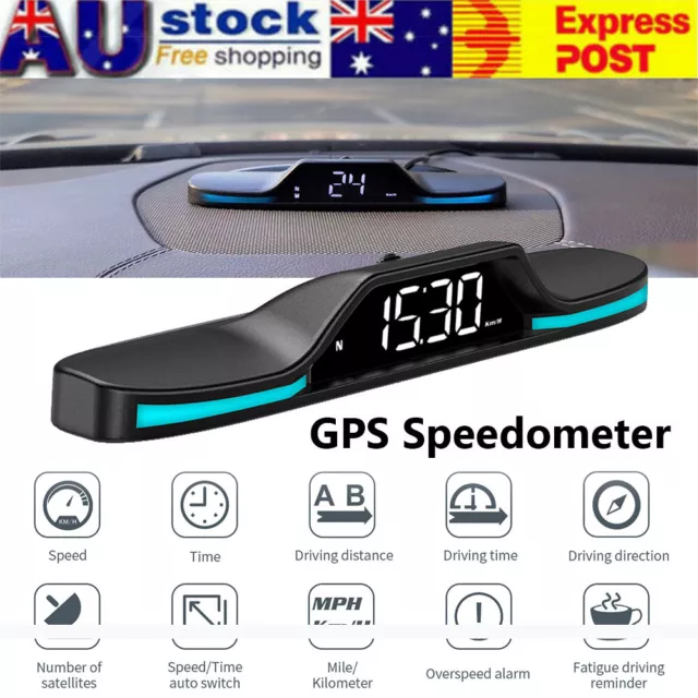 G10 Digital Speedometer Universal GPS Car HUD HeadUp Display MPH Overspeed  Alarm