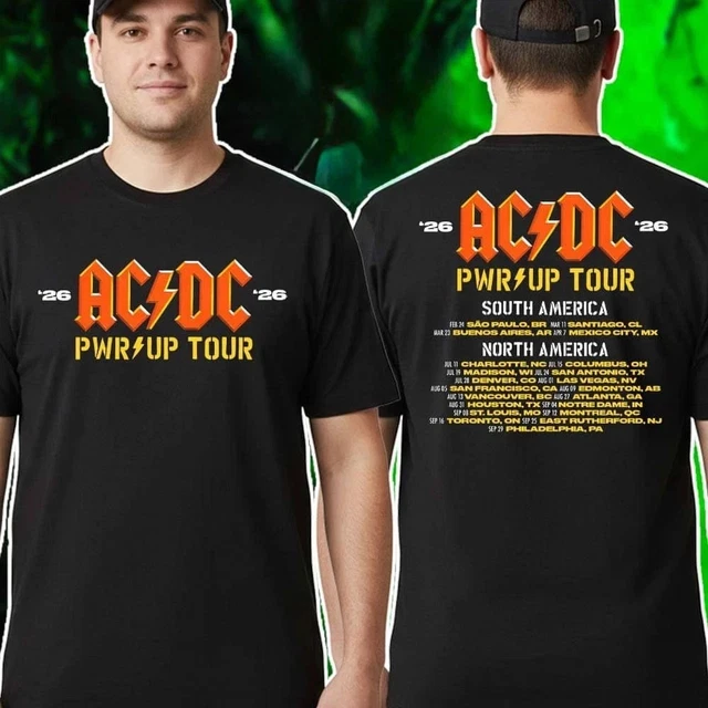 AC/DC PWR UP Tour 2026 T-Shirt $25.18 - PicClick CA