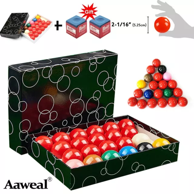 FULL SIZE 2-1/16''Inch Pool Snooker 22 Ball Set For Pool Table Billiard Sport