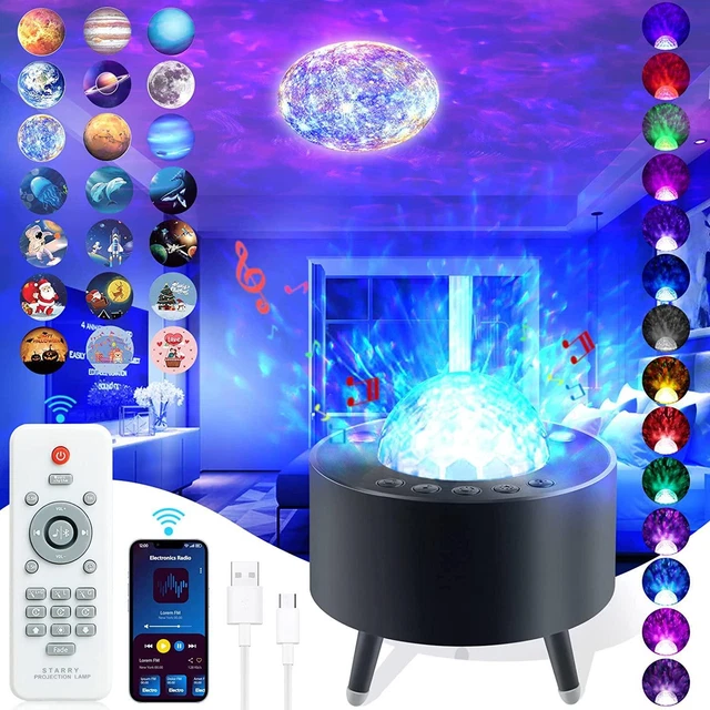 LED Ciel Étoilé Projecteur Bluetooth avec Télécommande Enfants