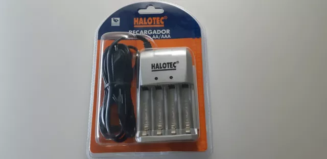 CARGADOR DE BATERIAS AA/AAA HALOTEC PARA Ni-MH