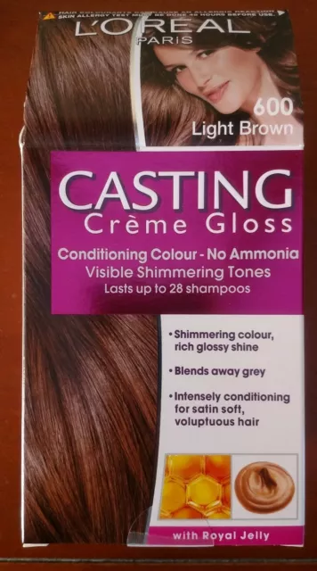 L'Oreal Paris 600 Casting Creme Gloss Conditioning Colour  Light Brown Hair Dye