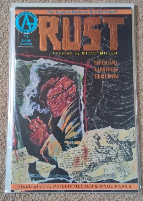 Adventure Rust 1 Limited Foil Edition 1992 NM 1st Published Appearance of SPAWN