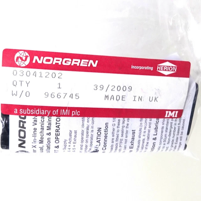 3/2 Valvola ad azionamento pilota 03041302 Norgren
