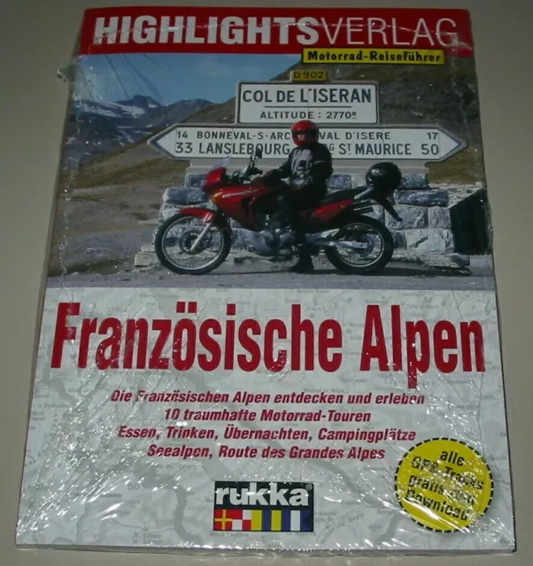 Motorrad Reiseführer Französische Alpen entdecken 10 Traumhafte Touren Buch Neu!