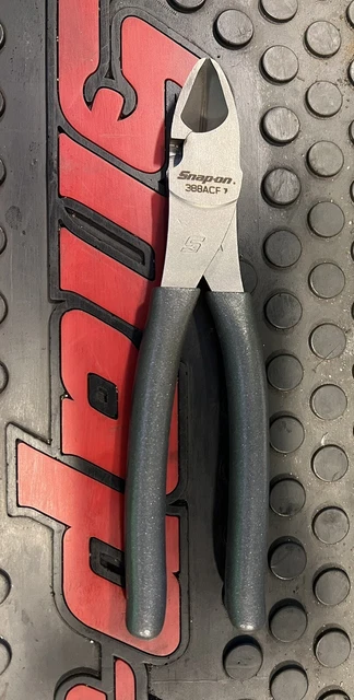 NEW! Snap On 388ACF Dark Titanium (grey) 8" High Leverage Diagonal Cutter