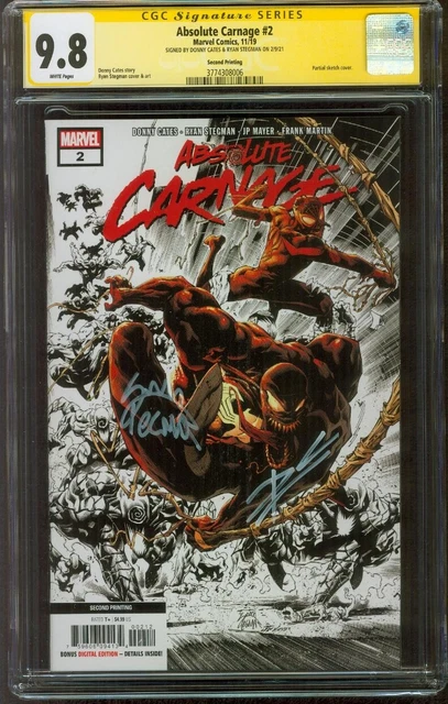Absolute Carnage 2 CGC 9.8 2XSS Cates Stegman 2nd Print Variant 11/19